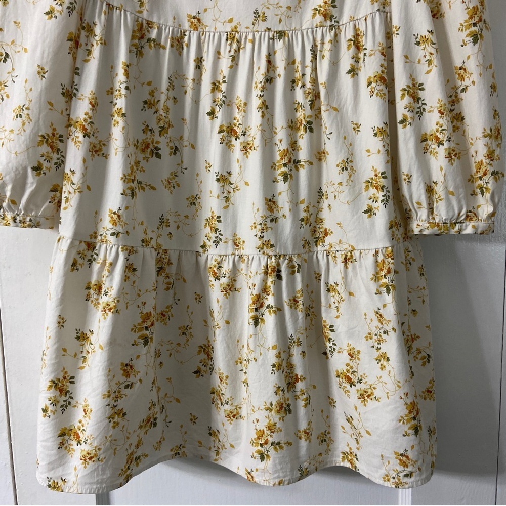 Reformation Beckett Babydoll Long Sleeve Flowy Floral Dress - Picture 6 of 12